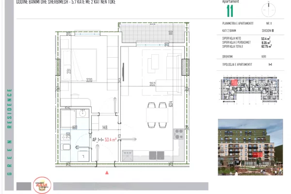 Casa in vendita 1+1 a Tirana - 59,000 Euro