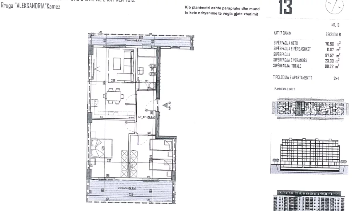Appartamento in vendita a Tirana 2+1, Vuoto