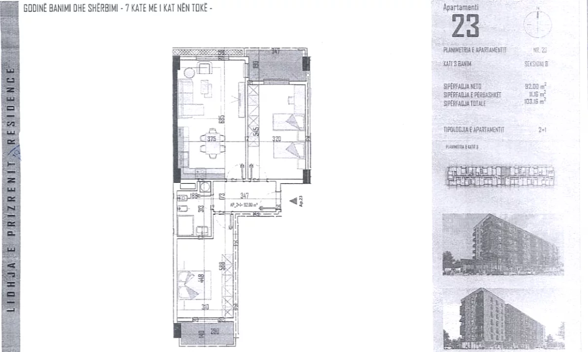 Appartamento in vendita a Tirana 2+1, Vuoto
