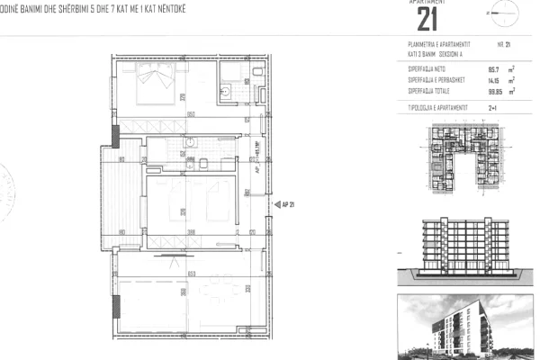 Shitet Apartament 2+1+2 – PAION Rezidence, Paskuqan