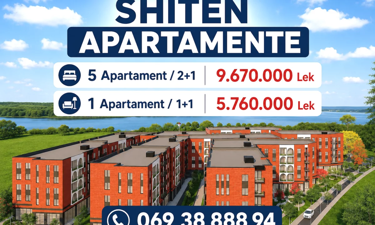 Shtepi ne shitje Apartament ne Tirane, 1+1, Mobilimi Bosh, pa mobiluar, Pagesa 5,800,000  Leke.