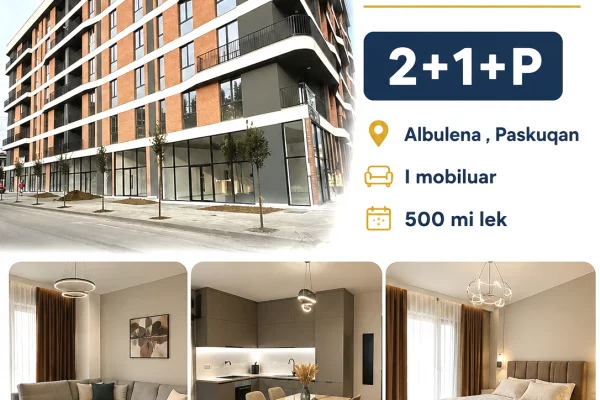 Shtepi me qera 2+1 ne Tirane - 500 Leke
