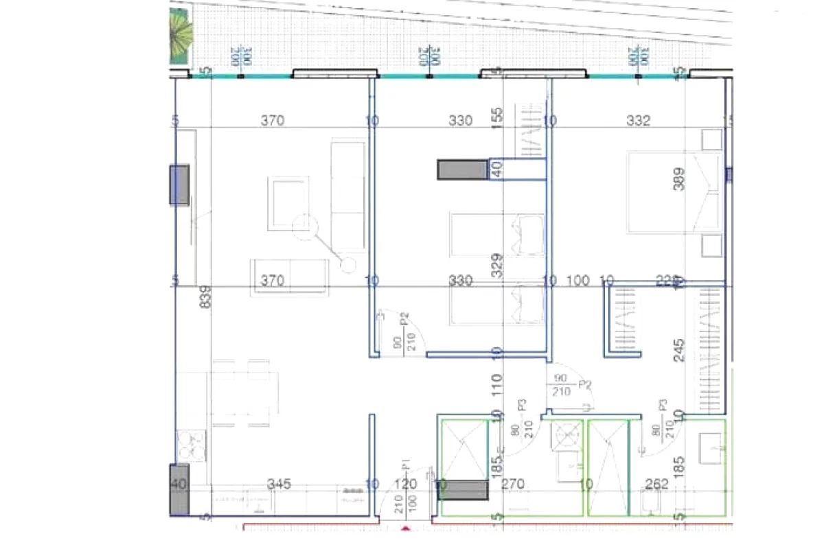 Shtepi ne shitje Apartament ne Tirane, 2+1, Mobilimi Bosh, pa mobiluar, Pagesa 190,000  Euro.