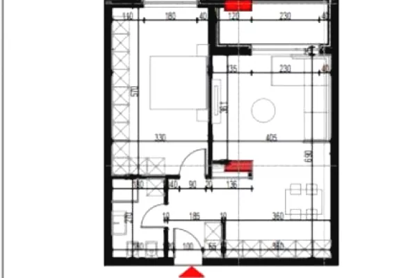Shtepi ne shitje Apartament ne Tirane, 1+1, Mobilimi Bosh, pa mobiluar, Pagesa 75,000  Euro.