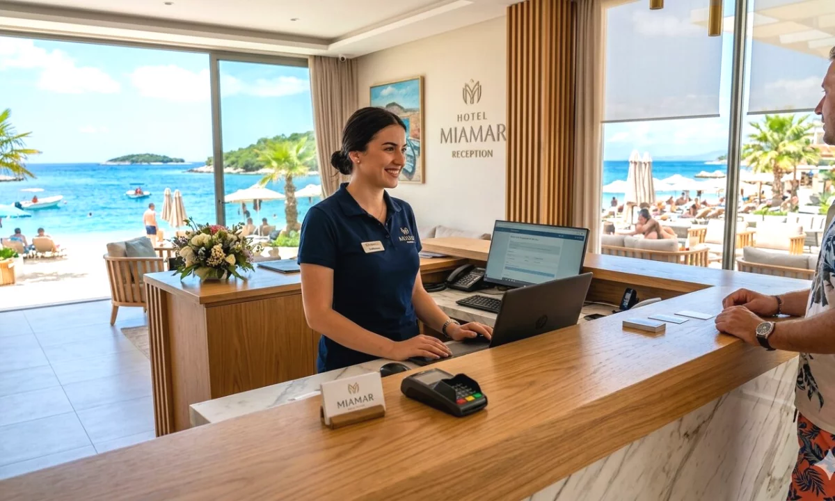 Njoftime Pune ne Himare, Profesioni Recepsionist/e , Fillestar/Pak eksperience, Pagesa Me Marreveshje.