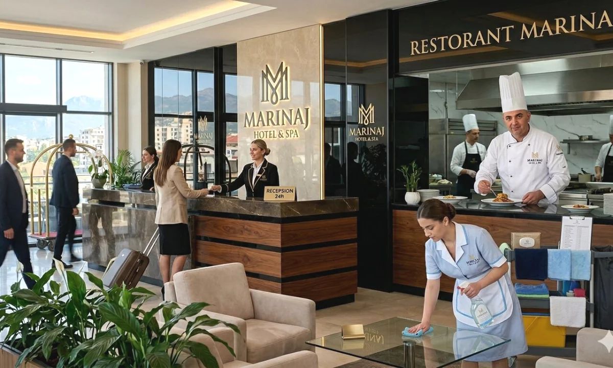 Job Offers in Tirana, Profession Recepsionist/e , Shef Kuzhine & Sanitare , With experience, Payment By Agreement.