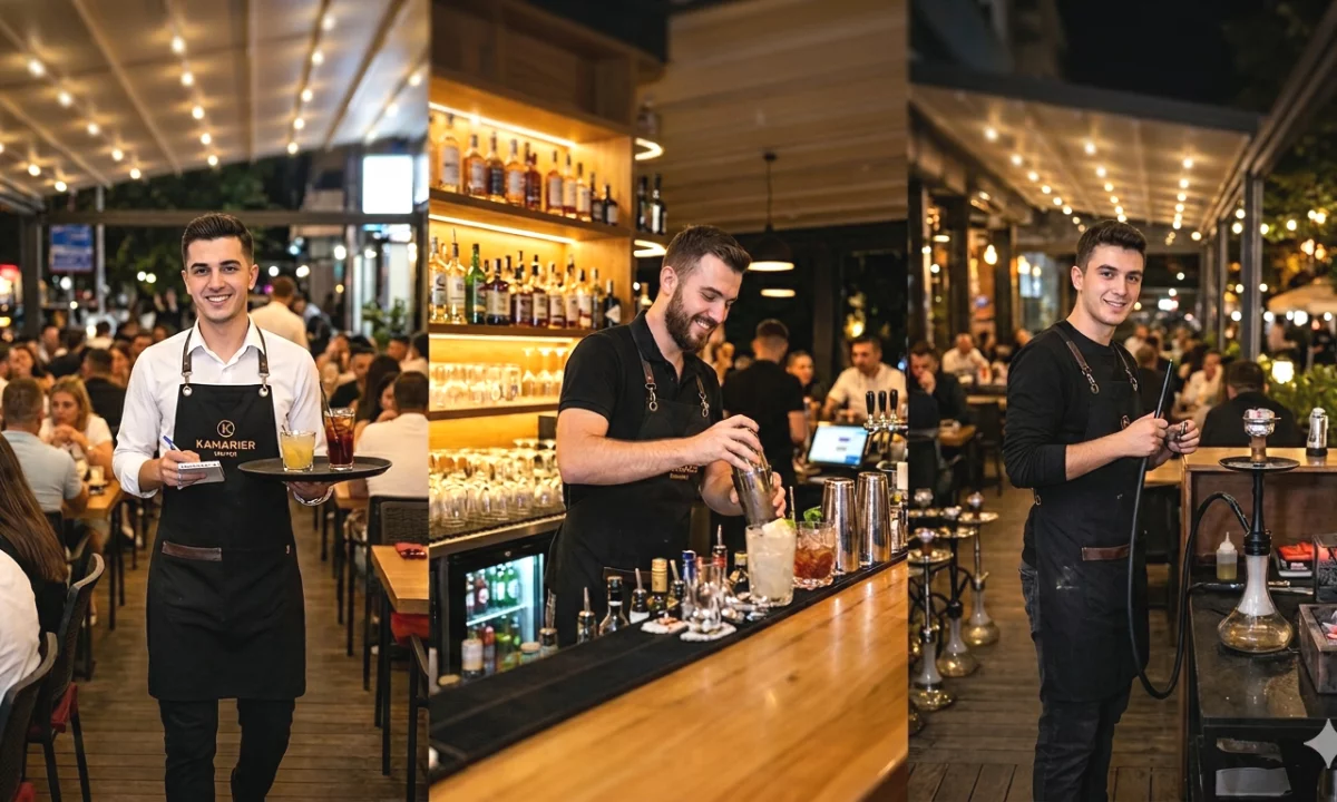 Njoftime Pune ne Tirane, Profesioni Kamarier,Kamarier Banak,Shisha Boy , Fillestar/Pak eksperience, Pagesa Me Marreveshje.