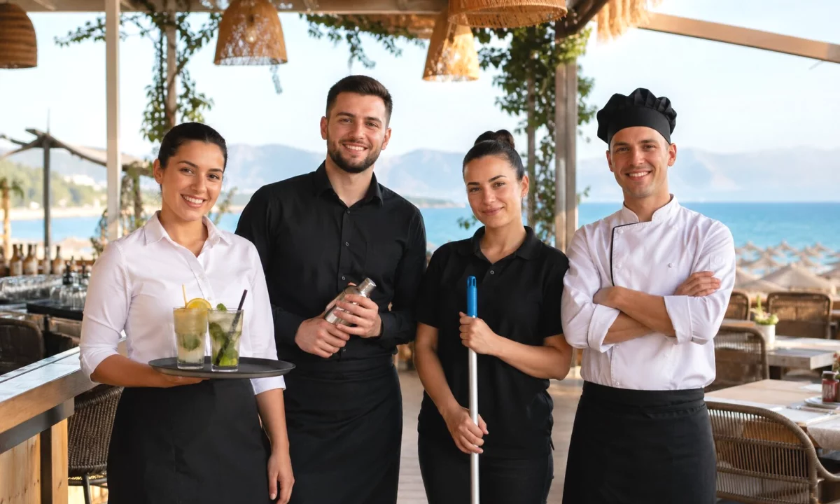 Njoftime Pune ne Vlore, Profesioni Kamarier/e, Ndihmës Kamarier/e, Banakiere, Sanitare, Pjatalarëse, Ndihmës Kuzhinier/e, Mirëmbajtës/e ambjenti , Fillestar/Pak eksperience, Pagesa Me Marreveshje.