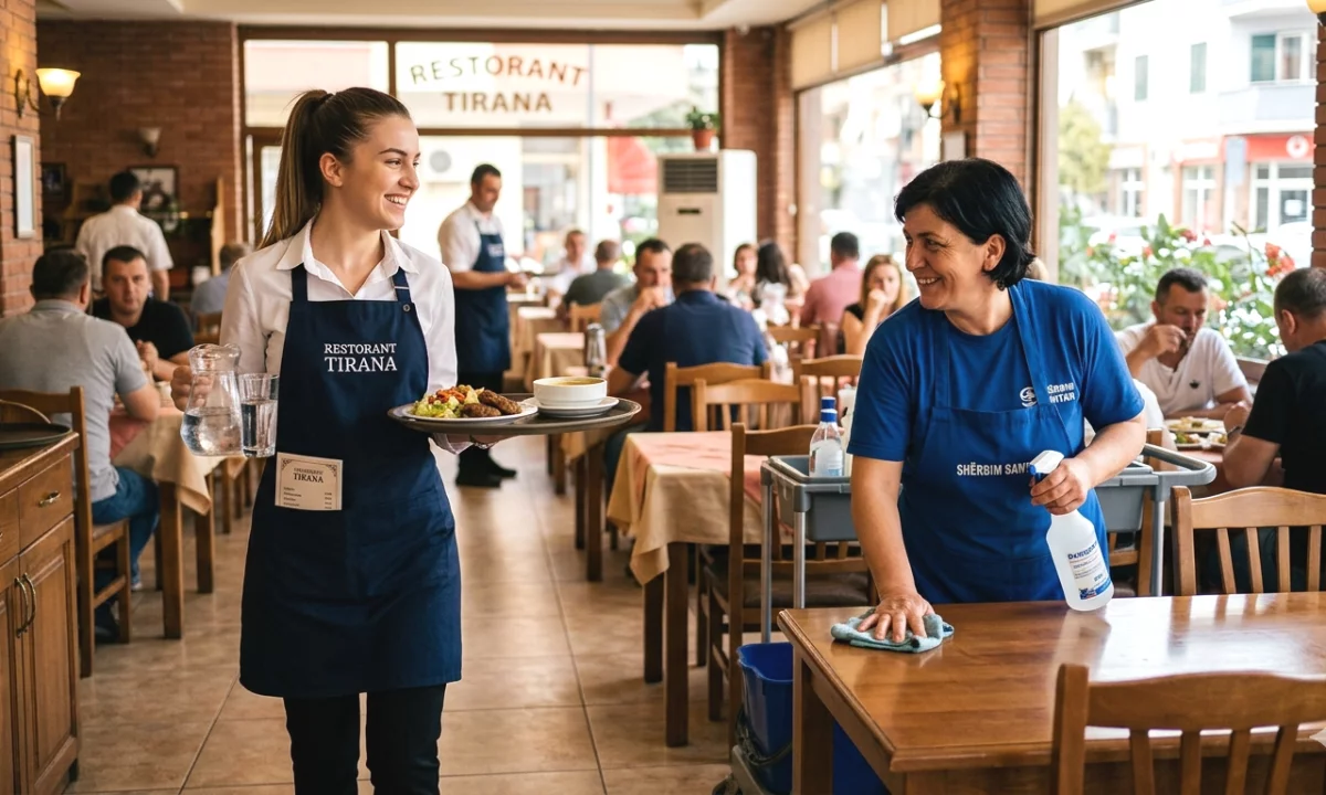 Njoftime Pune ne Tirane, Profesioni Kamarier/e, Banakiere/e,Ndihmes Banakrier/e,Sanitare , Fillestar/Pak eksperience, Pagesa Me Marreveshje.
