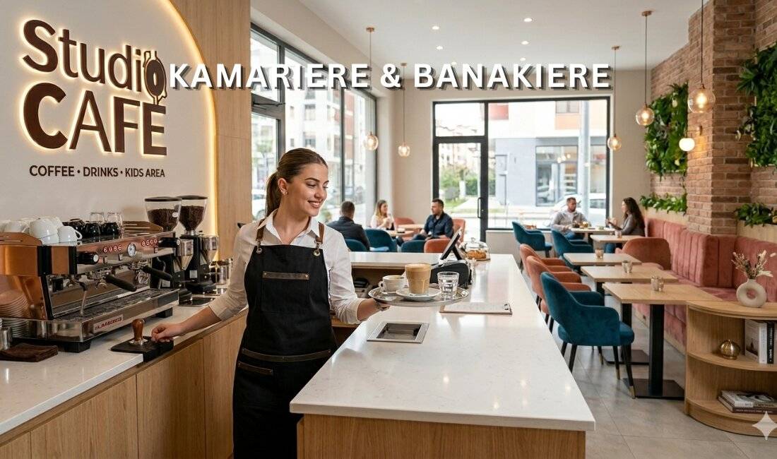 Njoftime Pune ne Tirane, Profesioni Kamariere & Banakiere , Me eksperience, Pagesa 60,000  Leke.
