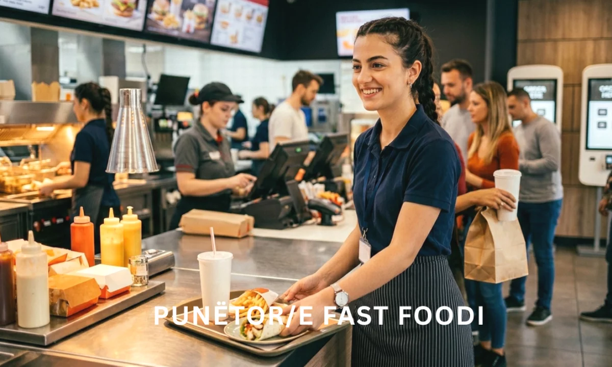 Njoftime Pune ne Tirane, Profesioni Puntore Fast Foodi , Me eksperience, Pagesa Me Marreveshje.