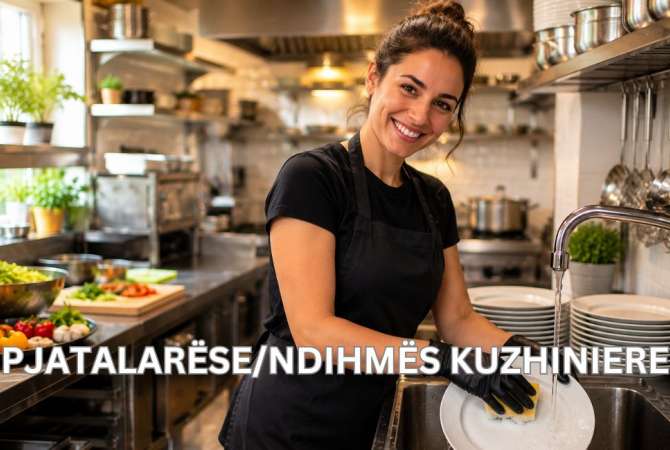 Njoftime Pune per Pjatalarese/Ndihmes Kuzhiniere ne Tirane