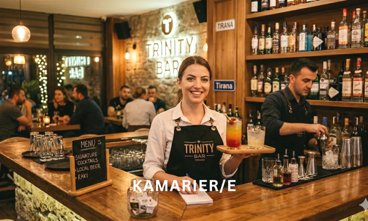 Njoftime Pune ne Tirane, Profesioni Kamarier/e , Fillestar/Pak eksperience, Pagesa Me Marreveshje.