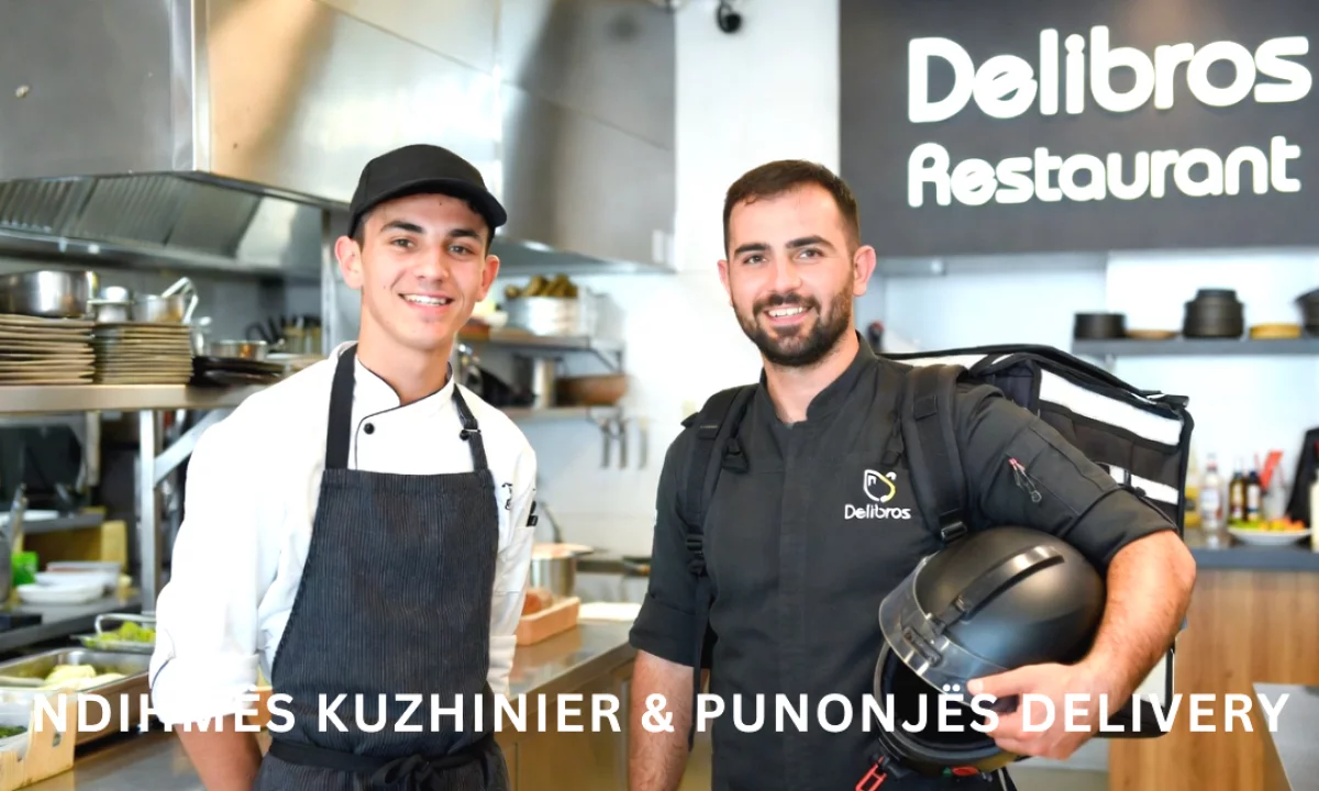 Njoftime Pune ne Tirane, Profesioni Ndihmes Kuzhinier & Punonjes Delivery , Me eksperience, Pagesa Me Marreveshje.