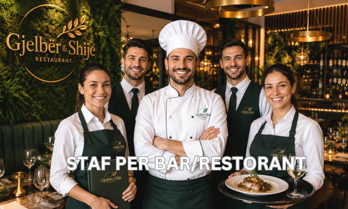 Njoftime Pune ne Tirane, Profesioni Ndihmës Banakier/e &Ndihmës Kamarier/e & Kamarier &Pjatalarëse në kuzhinë & Sanitare hoteli & Barist , Fillestar/Pak eksperience, Pagesa Me Marreveshje.
