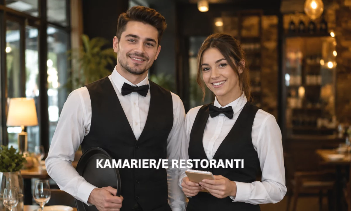 Njoftime Pune ne Tirane, Profesioni Kamarier/e , Fillestar/Pak eksperience, Pagesa Me Marreveshje.
