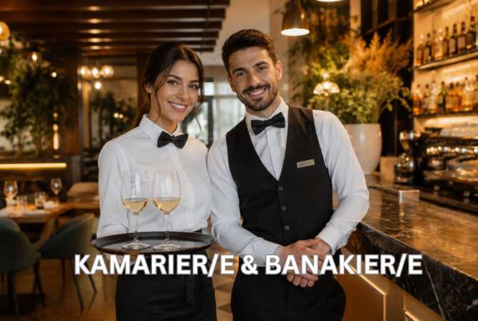 Njoftime Pune per Kamarier dhe Banakier ne Tirane