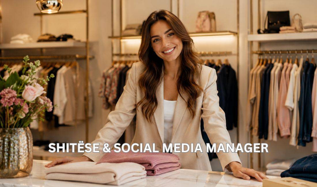 Njoftime Pune ne Tirane, Profesioni Shitëse & Social media Manager , Fillestar/Pak eksperience, Pagesa Me Marreveshje.