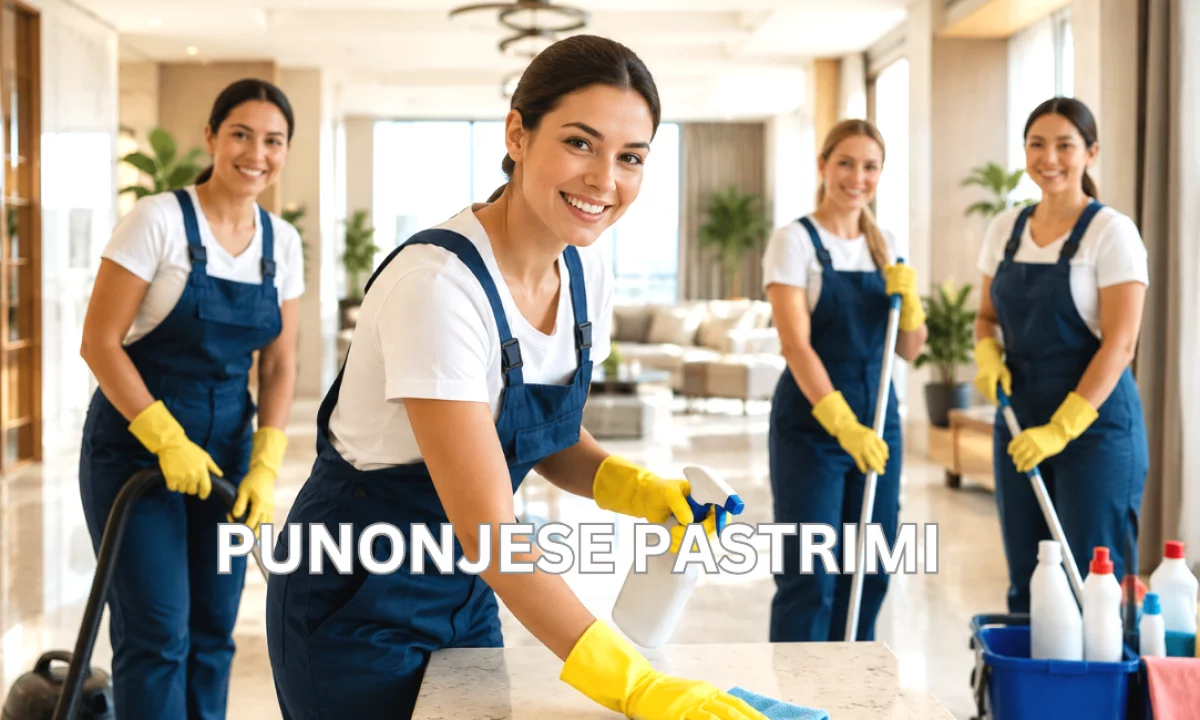 Njoftime Pune ne Tirane, Profesioni Punonjese Pastrimi , Fillestar/Pak eksperience, Pagesa 600  Euro.