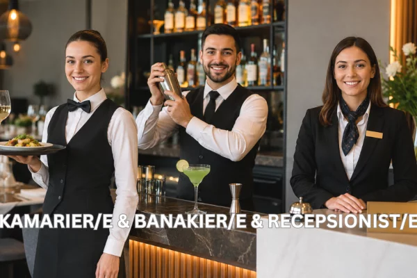 Njoftime Pune per Kamarier/e &amp; Banakier/e &amp; Recepsionist/e ne Vlore