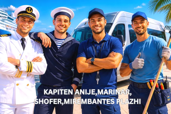 Njoftime Pune per Kapiten Anije, Marinar, Shofer Fugoni 19 Vendësh, Mirëmbajtës Plazhi ne Sarande