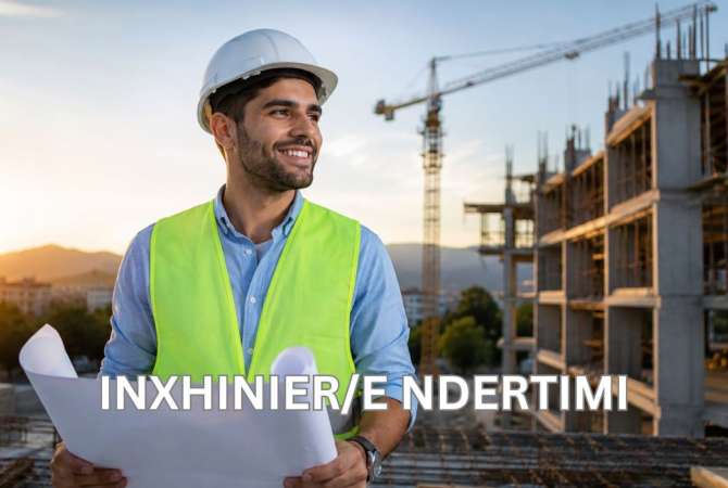 Njoftime Pune per Inxhiniere Ndertimi(F/M) ne Tirane