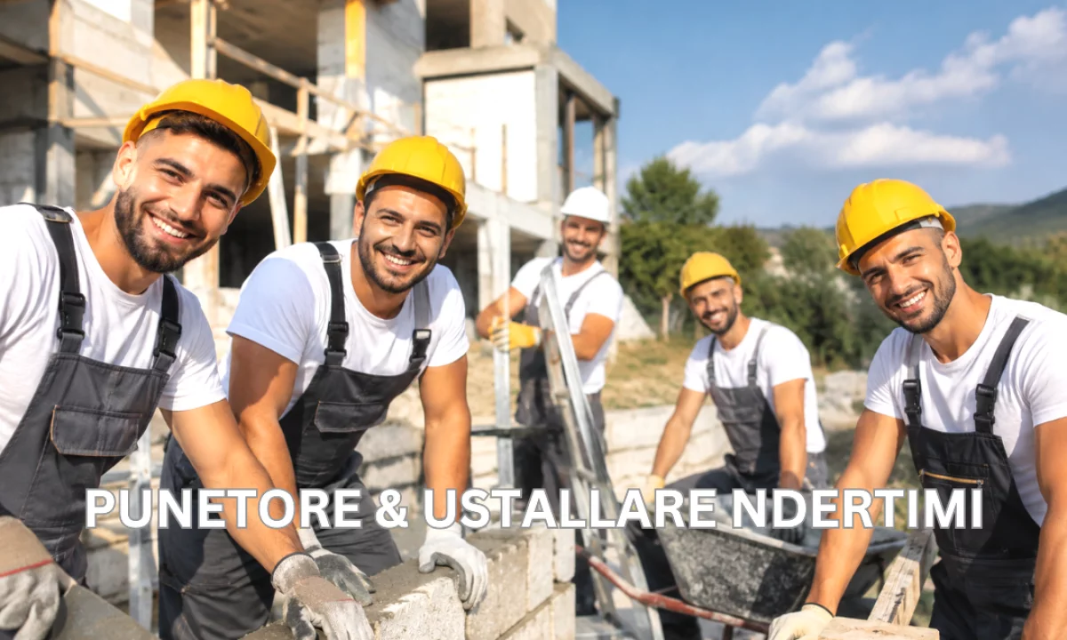 Njoftime Pune ne Tirane, Profesioni Punëtorë & Ustallarë Ndërtimi , Me eksperience, Pagesa 100,000  Leke.
