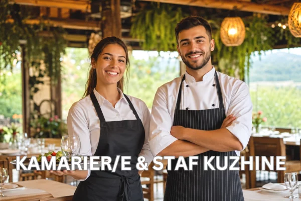 Njoftime Pune per KAMARIER/E &amp; STAF KUZHINE ne Durres