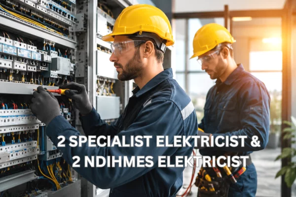 Njoftime Pune per 2 SPECIALIST ELEKTRICIST &amp; 2 NDIHMES ELEKTRICIST ne Tirane