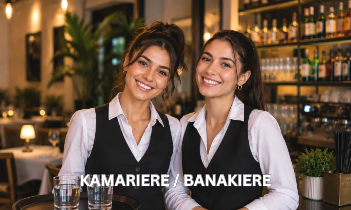 Njoftime Pune ne Tirane, Profesioni Kamariere, Banakiere , Fillestar/Pak eksperience, Pagesa Me Marreveshje.