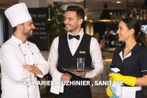 Njoftime Pune per Kuzhinier, Kamarier, Sanitare ne Tirane