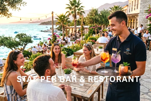 Njoftime Pune per Kamerier bari/restoranti, Ndihmes Kuzhinier ne Durres