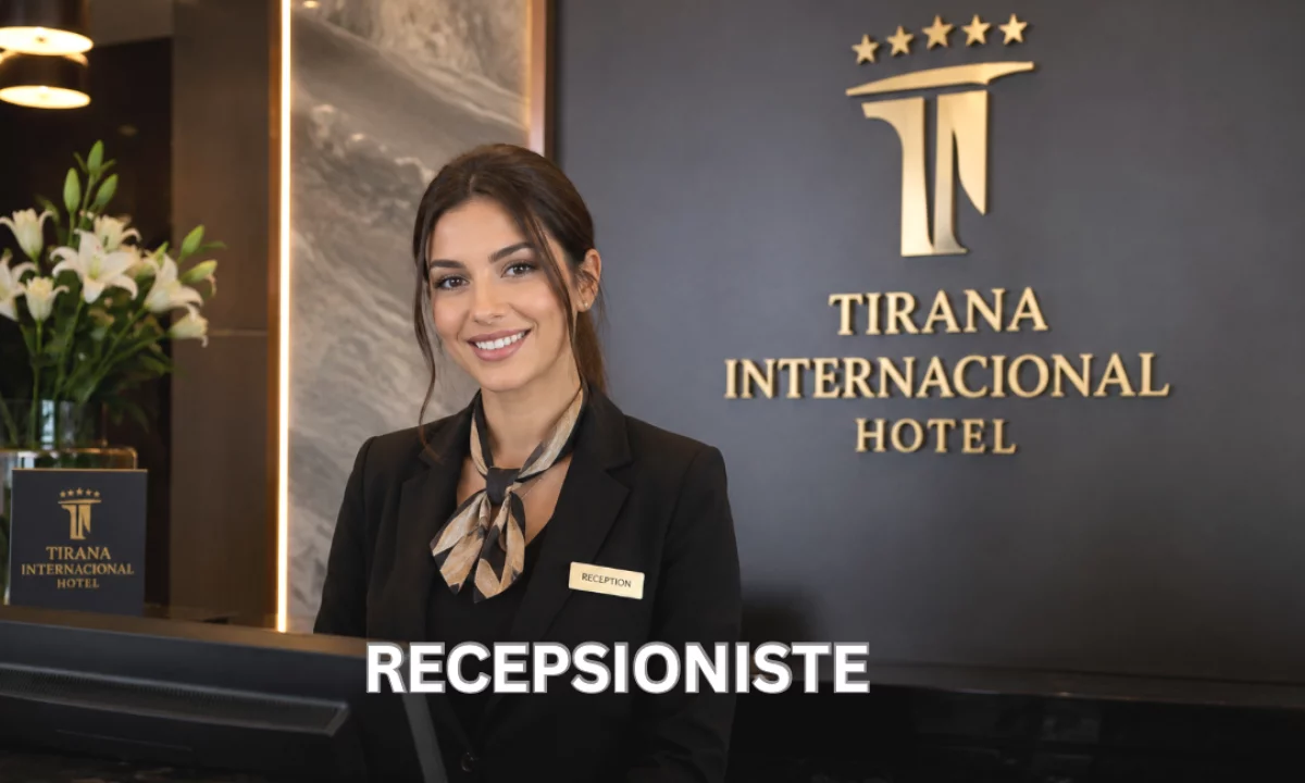 Job Offers in Tirana, Profession Recepsioniste , With experience, Payment By Agreement.