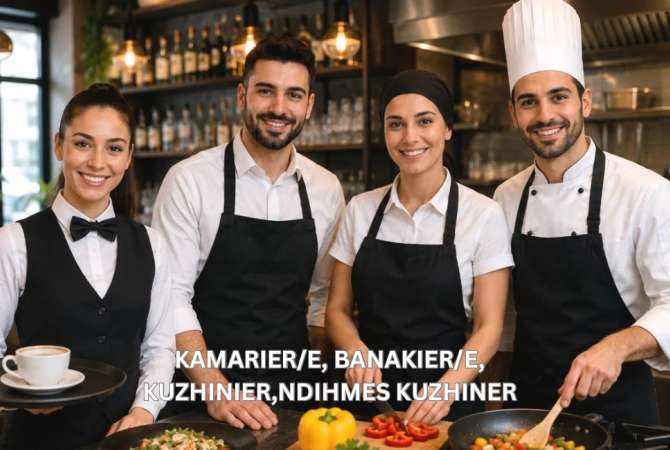 Job Offers for Kamarier/e &amp; Banakier/e &amp; Ndihmës Kuzhine &amp; Kuzhinier in Tirana