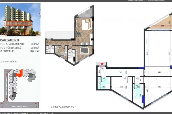 Shtepi ne shitje 2+1 ne Tirane - 211,900 Euro