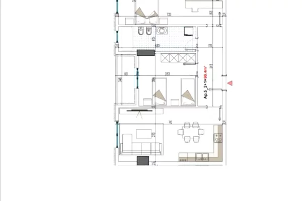 Apartment for sale in Tirana 2+1, Furnished