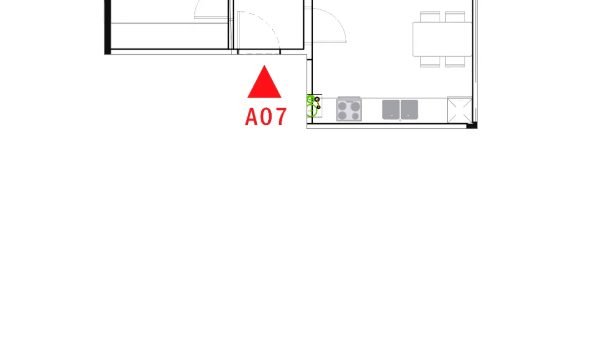 Apartment for rent in Tirana 1+1, In Part