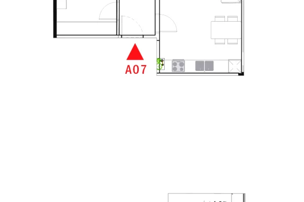 House for Rent 1+1 in Tirana - 550 Euro