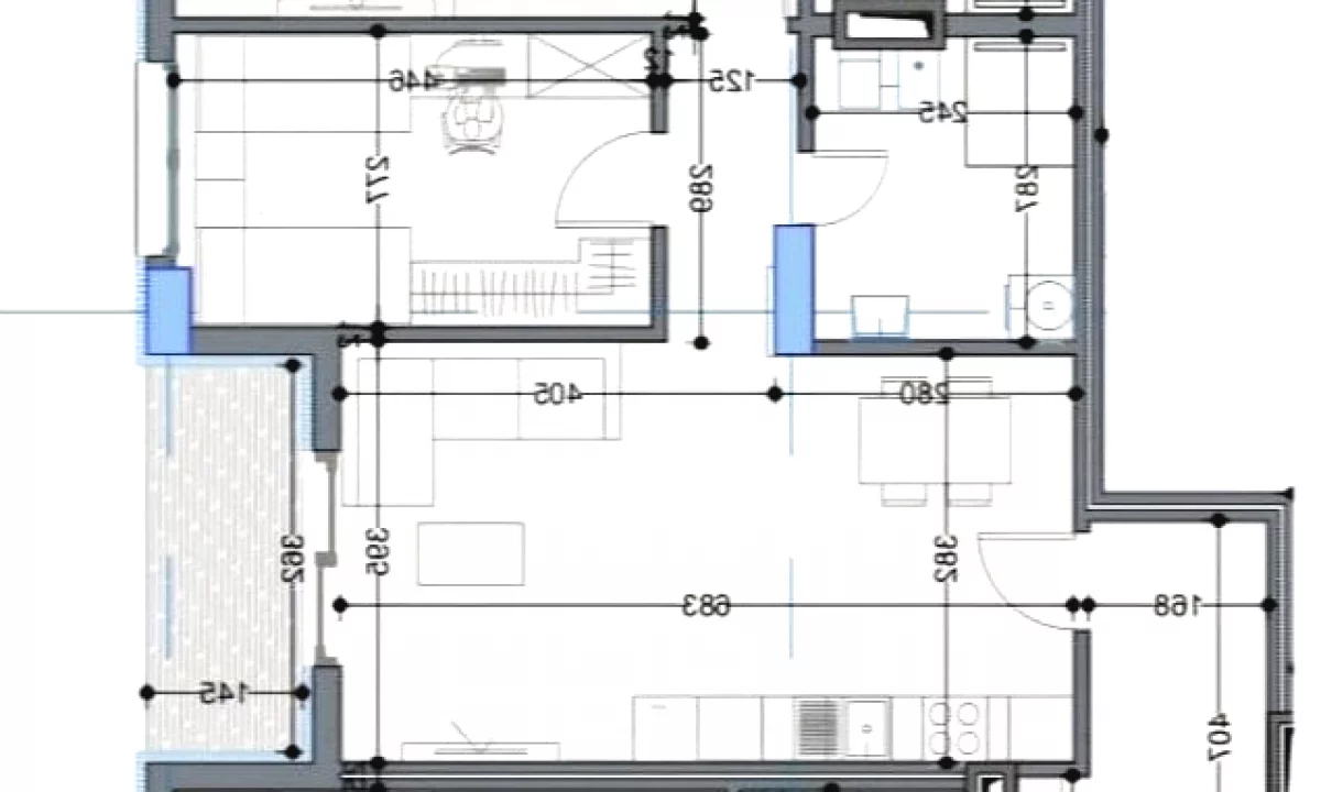 Apartment for sale in Tirana 2+1, Emty