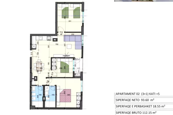 Shtepi ne shitje Apartament ne Tirane, 3+1, Mobilimi Bosh, pa mobiluar, Pagesa 24,750,000  Leke.