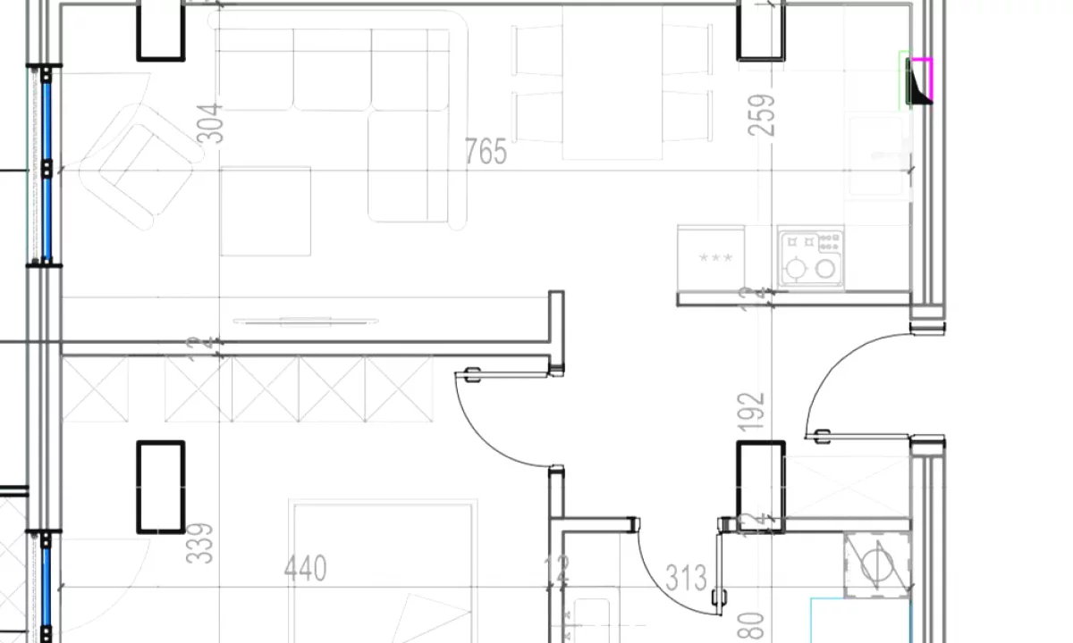 Apartment for sale in Tirana 1+1, Emty
