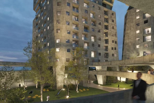Apartament 2+1+2 për Shitje – 🦅 Shqiponja Square Building🦅