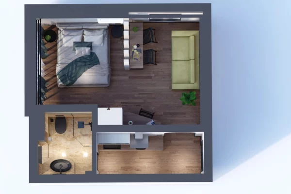 Apartment for sale in Tirana Garsoniere, Furnished