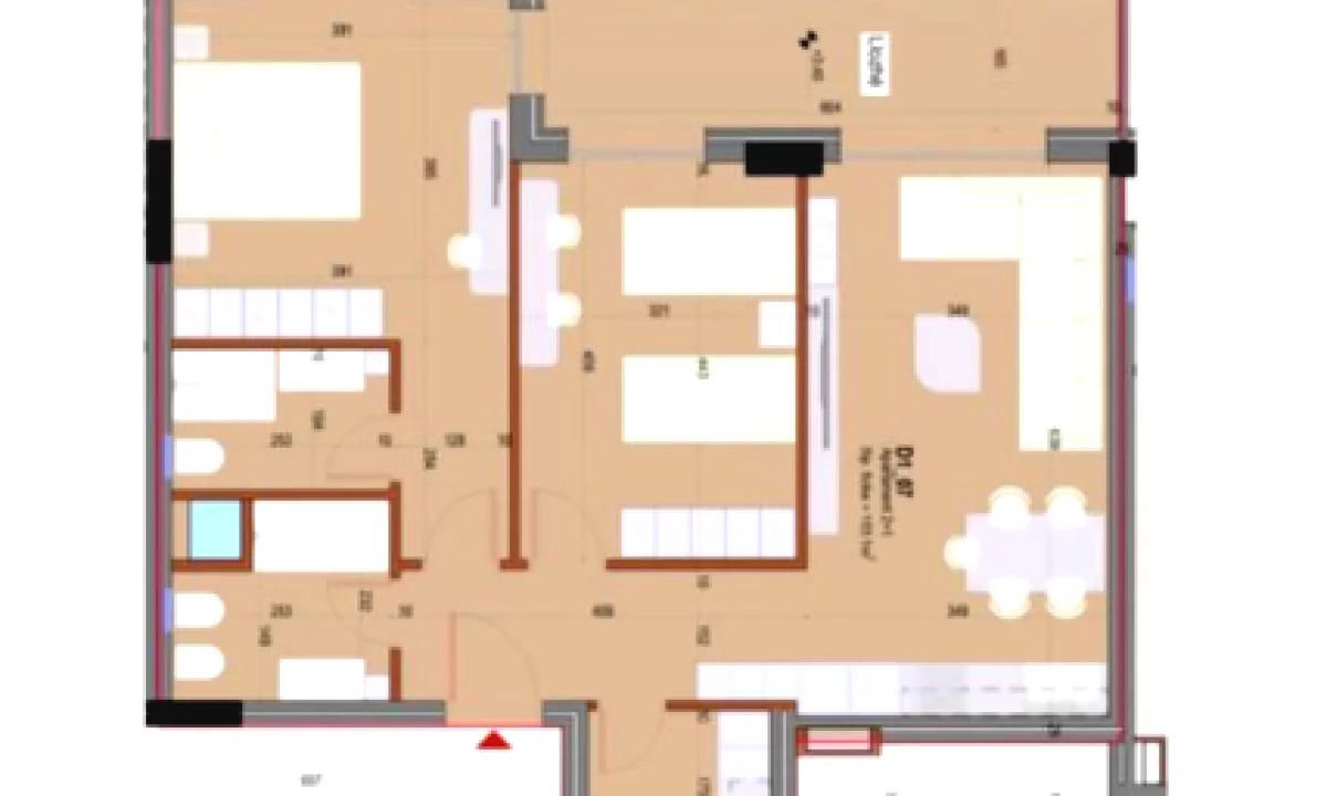 Shtepi ne shitje Apartament ne Himare, 2+1, Mobilimi Bosh, pa mobiluar, Pagesa 358,245  Euro.