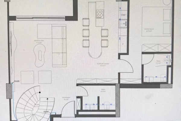 Duplex (2 storey house) for sale in Tirana 4+1, Emty