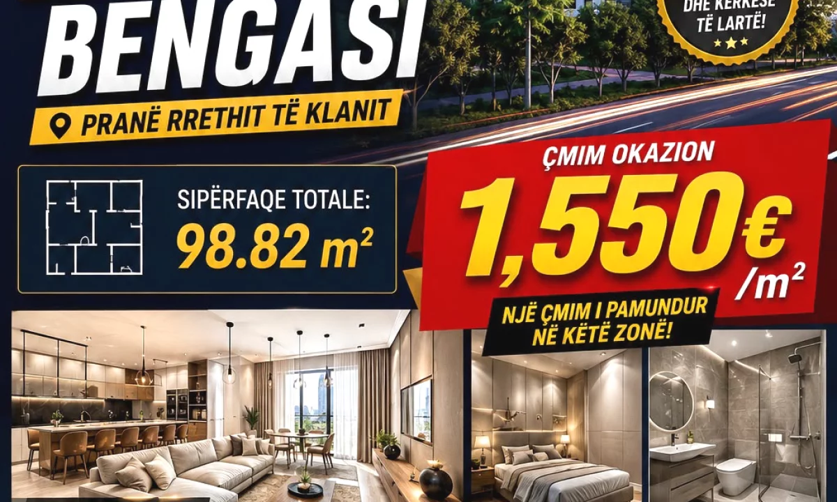 Shtepi ne shitje Apartament ne Tirane, 2+1, Mobilimi Bosh, pa mobiluar, Pagesa 153,171  Euro.