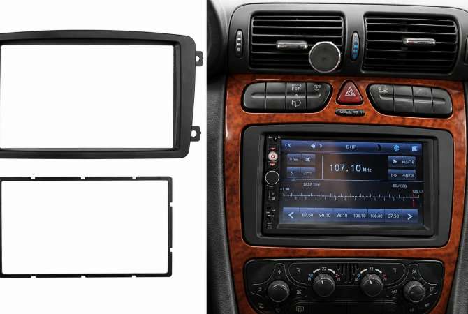 Kornize kase per kasetofon navi Benz W203