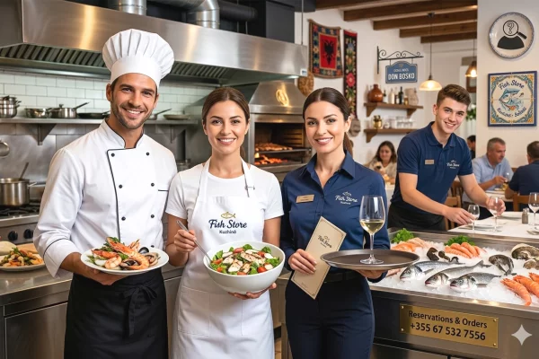 Njoftime Pune per Kuzhinier, Sallatiere, Kamarier/e, Ndihmës Kamarier ne Tirane