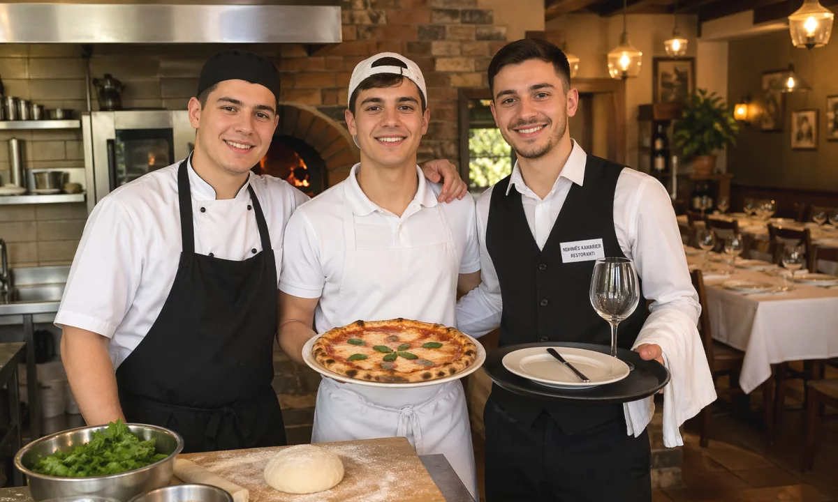 Njoftime Pune ne Tirane, Profesioni • Ndihmës kuzhinier 👨‍🍳 • Ndihmës picier 🍕 • Ndihmës kamarier restoranti 🍽️ , Fillestar/Pak eksperience, Pagesa Me Marreveshje.