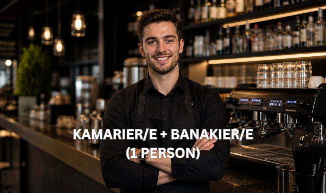 Njoftime Pune ne Fier, Profesioni Kamarier/e + Banakier/e (1 person) , Me eksperience, Pagesa Me Marreveshje.